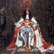 John Michael Wright Charles II of England in Coronation robes France oil painting artist
